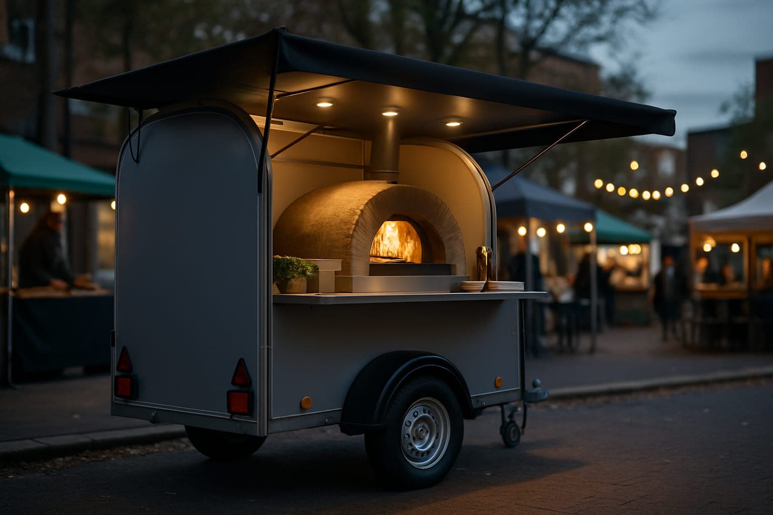 Pizza Trailer — 3.5m cover